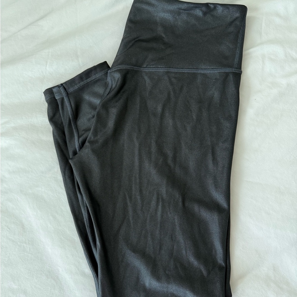 Athleta Shimmer Dark Gray Elation Ultra High-Rise Tights